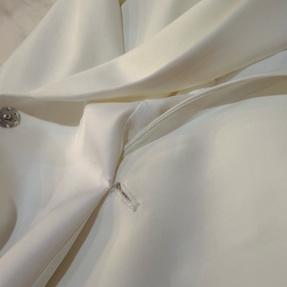 Mainstrip Women’s Ivory Crystal Fringe Fitted Blazer/ Mini Dress Size L NWT - Picture 5 of 13